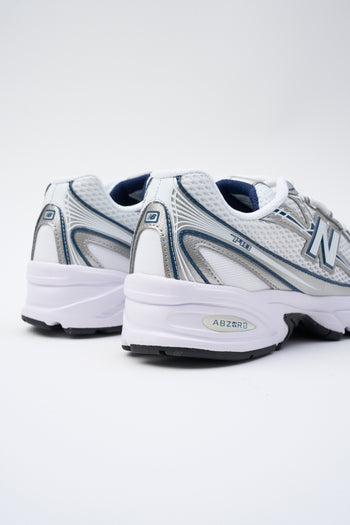 New Balance Sneaker White/silver/navy Donna - 7