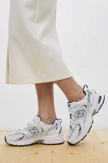 New Balance Sneaker White/blu Donna - 8