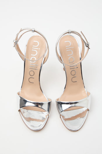 Ninalilou Slingback Argento Donna - 4