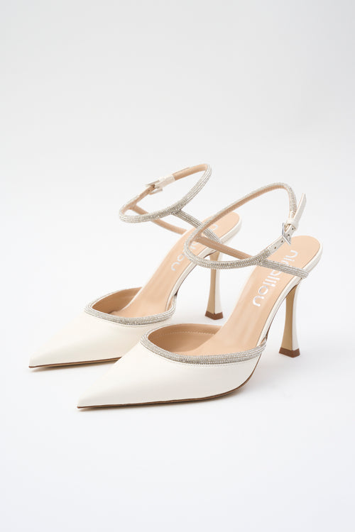 Ninalilou Slingback Avorio Donna - 2