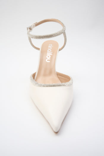 Ninalilou Slingback Avorio Donna - 3