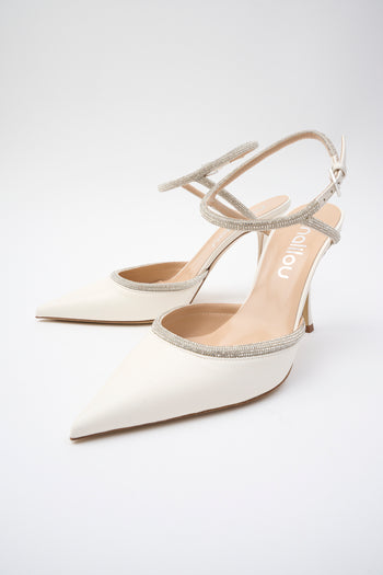 Ninalilou Slingback Avorio Donna - 5