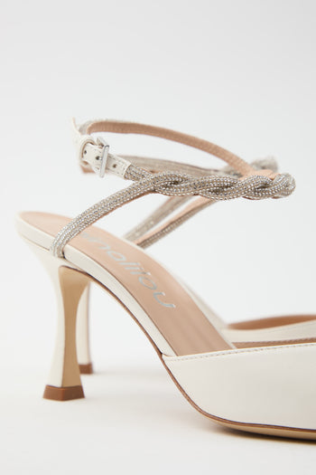 Ninalilou Slingback Avorio Donna - 7