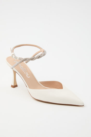 Ninalilou Slingback Avorio Donna - 8