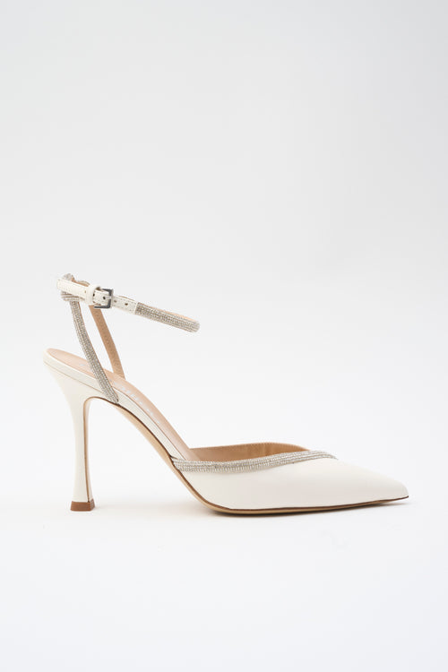 Ninalilou Slingback Avorio Donna