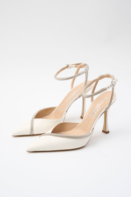 Ninalilou Slingback Avorio Donna - 2