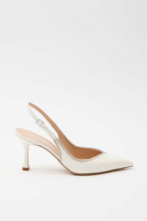 Ninalilou Slingback Avorio Donna - 2