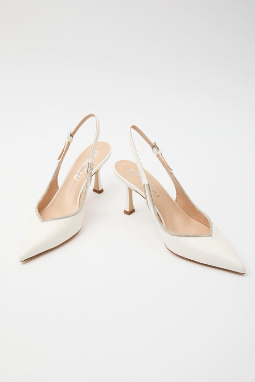 Ninalilou Slingback Avorio Donna