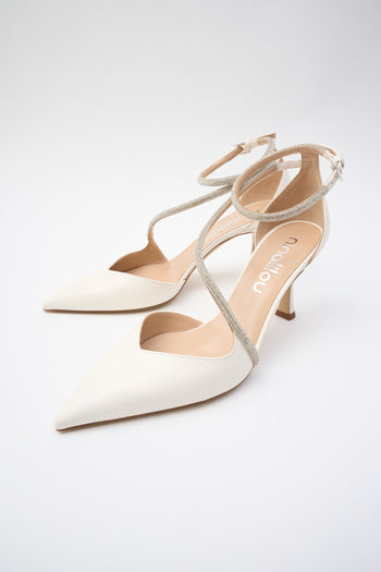 Ninalilou Slingback Avorio Donna - 6