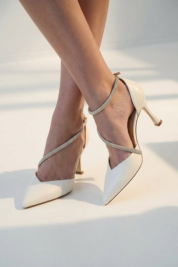 Ninalilou Slingback Avorio Donna - 8