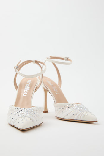 Ninalilou Slingback Avorio Donna - 4