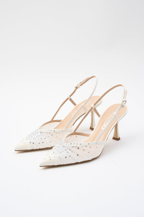 Ninalilou Slingback Avorio Donna - 2