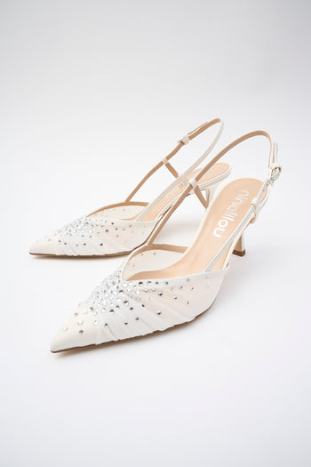 Ninalilou Slingback Avorio Donna - 5