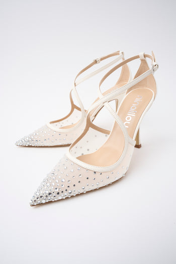 Ninalilou Slingback Avorio Donna - 5