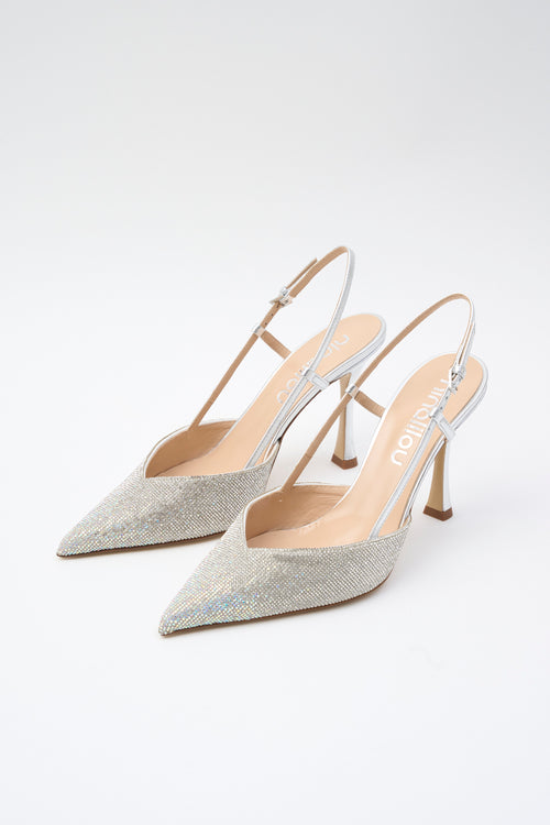 Ninalilou Slingback Argento Donna - 2