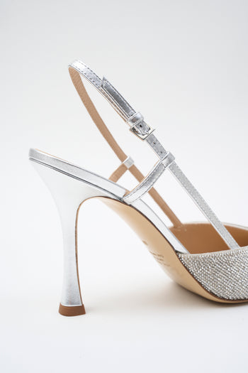 Ninalilou Slingback Argento Donna - 4