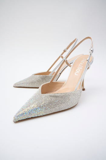 Ninalilou Slingback Argento Donna - 5
