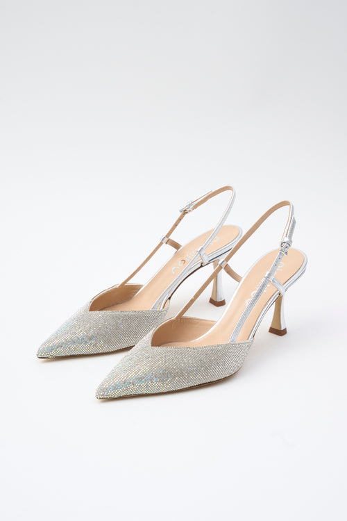 Ninalilou Slingback Argento Donna - 2