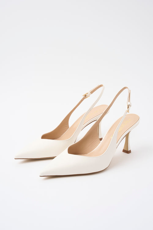 Ninalilou Slingback Avorio Donna - 2