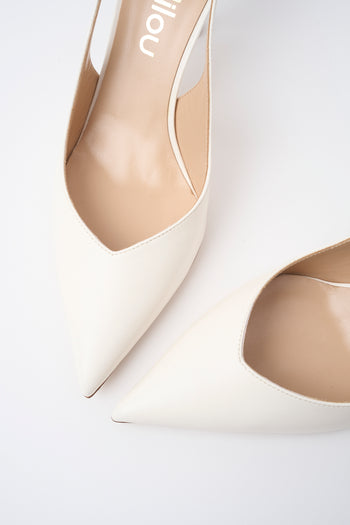 Ninalilou Slingback Avorio Donna - 3