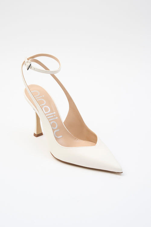 Ninalilou Slingback Avorio Donna - 2