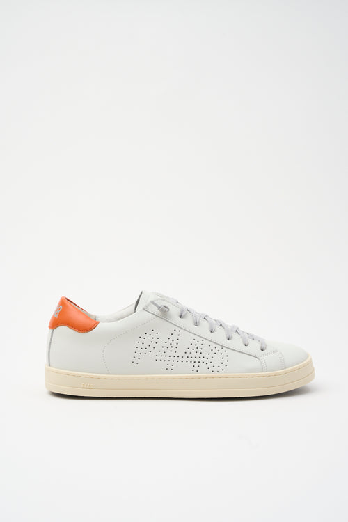 P448 Sneaker White/orange Uomo