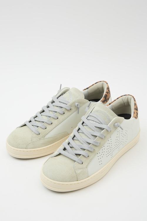 P448 Sneaker White/leopard Donna - 2