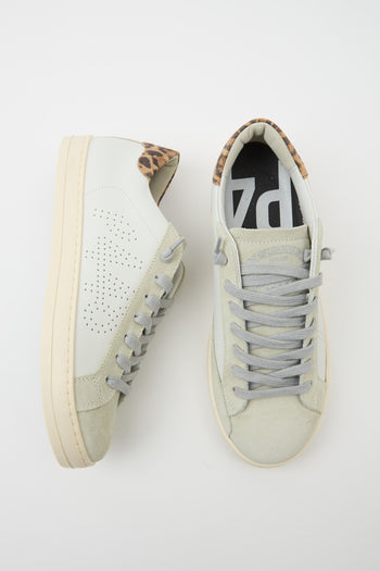 P448 Sneaker White/leopard Donna - 6