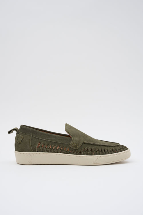 Pawelk's X Tre Emme Mocassino Olive Uomo