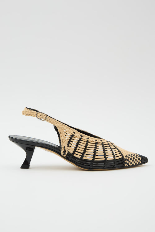 Pons Quintana Slingback Arena/negro Donna