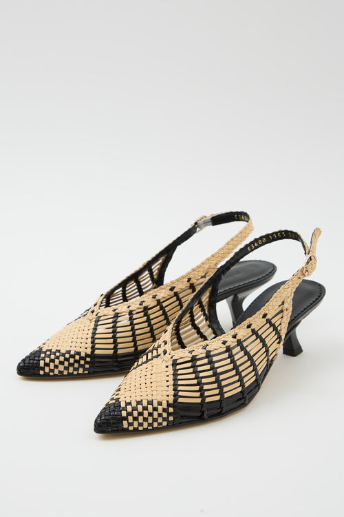 Pons Quintana Slingback Arena/negro Donna - 2