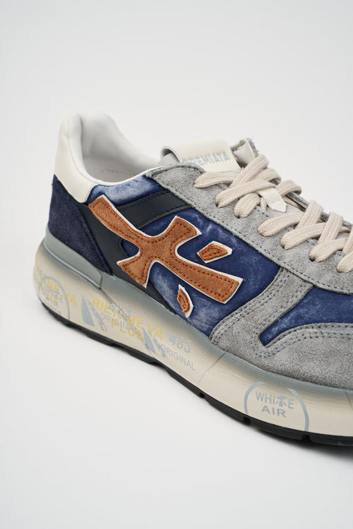 Premiata Sneaker Blu/grigio/arancio Uomo - 2