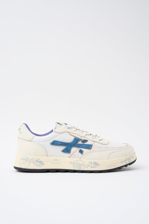 Premiata Sneaker Bianco/blu Uomo