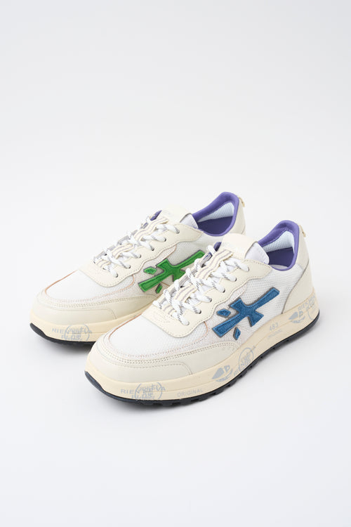 Premiata Sneaker Bianco/blu Uomo - 2