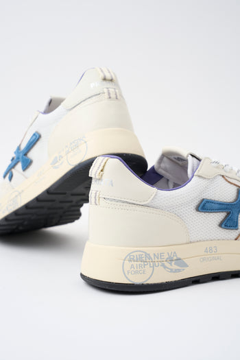 Premiata Sneaker Bianco/blu Uomo - 5