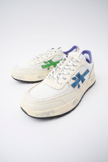Premiata Sneaker Bianco/blu Uomo - 7