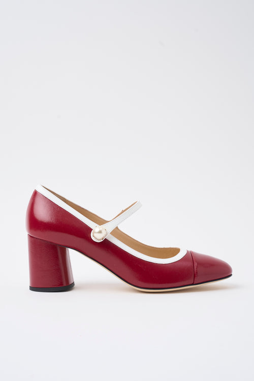 Prosperine Mary Jane Ciliegia/bianco Donna