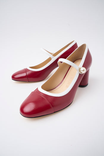 Prosperine Mary Jane Ciliegia/bianco Donna - 7