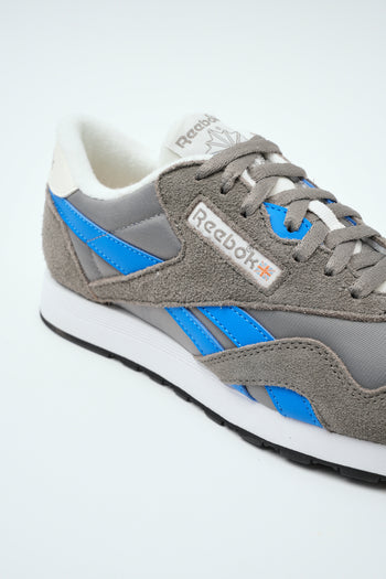 Reebok Sneaker Still Grey/virtual Blue Uomo - 4