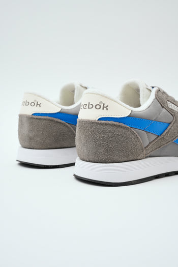 Reebok Sneaker Still Grey/virtual Blue Uomo - 5