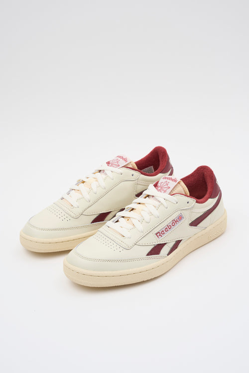Reebok Sneaker Paper White/classic Burgundy Uomo - 2