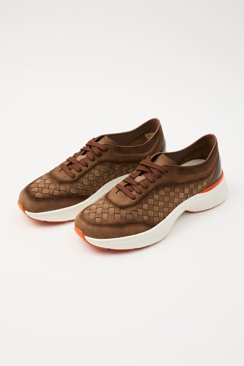 Santoni Sneaker Brown Uomo - 2
