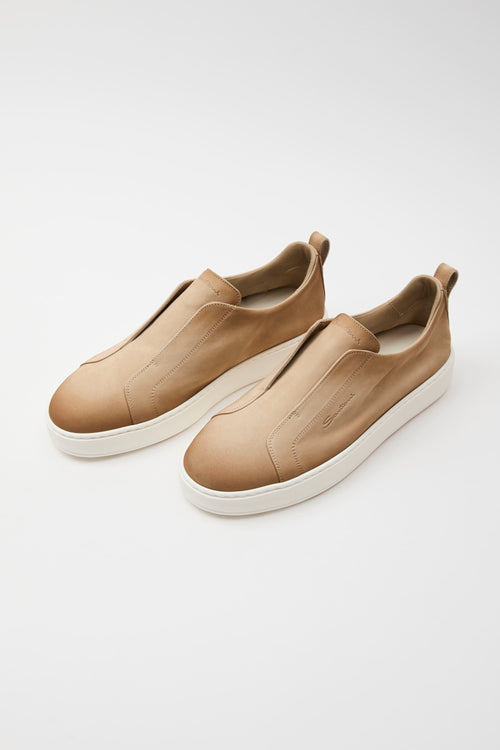 Santoni Slip-on Beige Uomo - 2