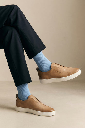 Santoni Slip-on Beige Uomo - 9