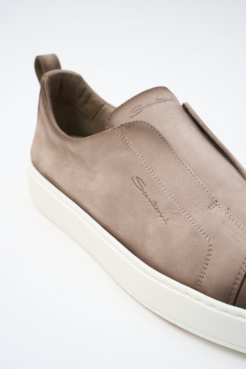 Santoni Slip-on Beige Uomo - 5