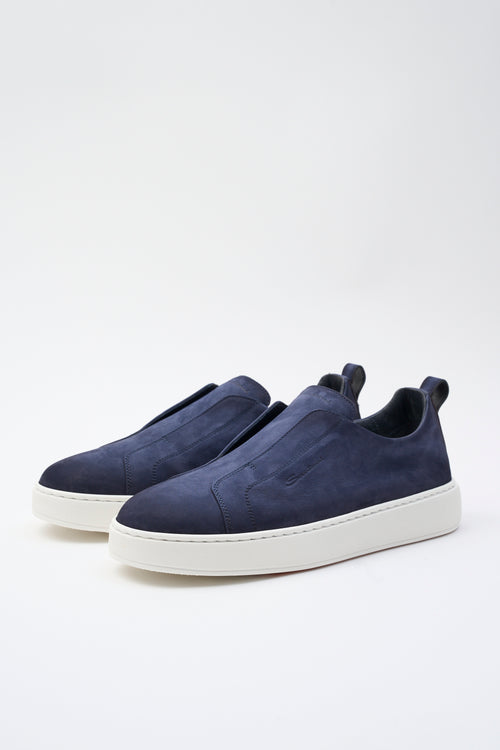 Santoni Slip-on Blue Uomo - 2