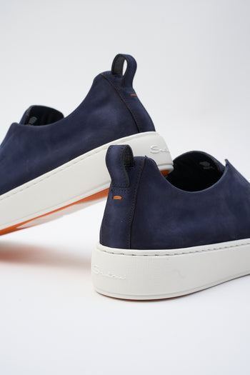 Santoni Slip-on Blue Uomo - 4