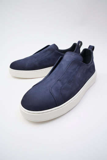 Santoni Slip-on Blue Uomo - 6