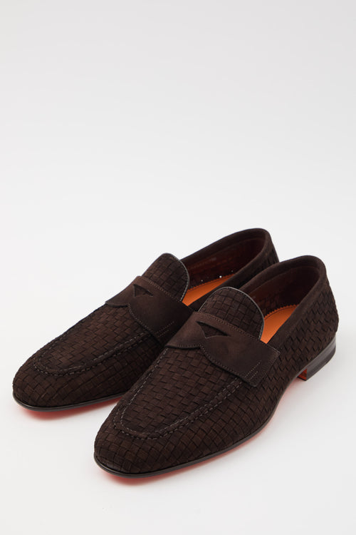 Santoni Mocassino Dark Brown Uomo - 2