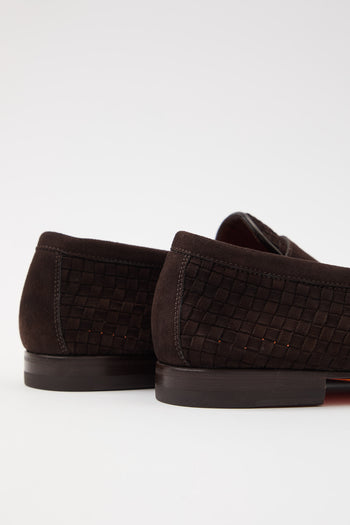 Santoni Mocassino Dark Brown Uomo - 4
